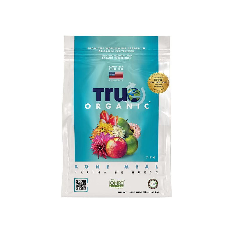 TRUE ORGANIC PRODUCTS I True ORGANIC R0007 Bone Meal, 3 lb Bag, Granular, 7-7-0 N-P-K Ratio