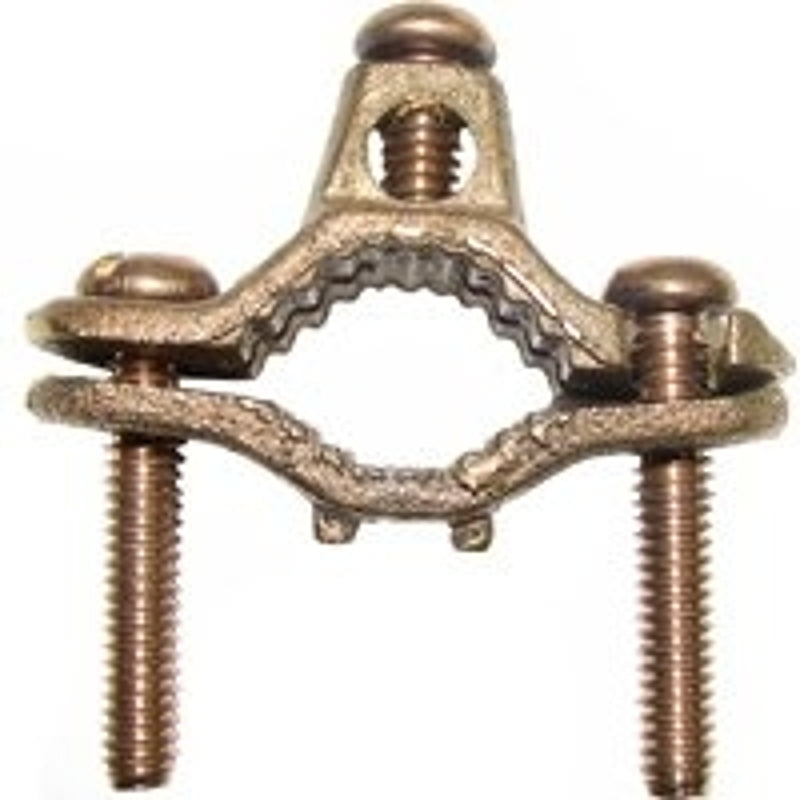 ERICO nVent ERICO CWP1JU Pipe Clamp, Clamping Range: 1/2 to 1 in, #10 to 2 AWG Wire, Silicone Bronze