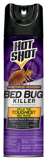 HOT SHOT Hot Shot HG-96728 Bed Bug Killer, Liquid, Spray Application, Indoor, 17.5 oz Aerosol Can, Sweet LAWN & GARDEN HOT SHOT