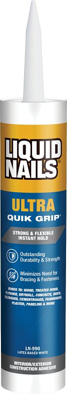 LIQUID NAILS Liquid Nails LN-990 Construction Adhesive, White, 10 oz