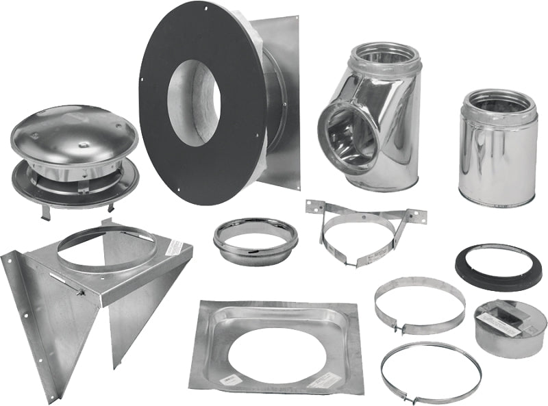SELKIRK Selkirk 206622 Thru-the-Wall Support Kit, Stainless Steel, For: Model SSII