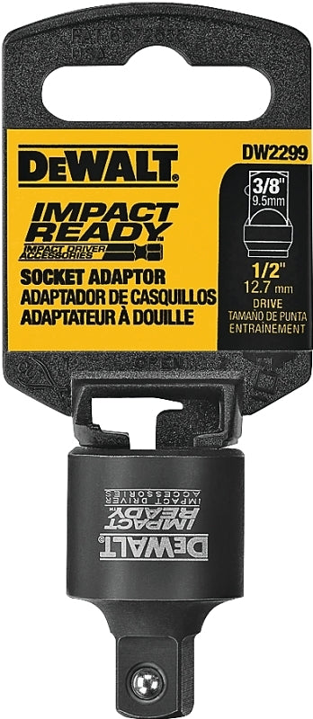 DEWALT DEWALT DW2299 Socket Adapter, 1/2, 3/8 in Drive, Square Drive, Steel