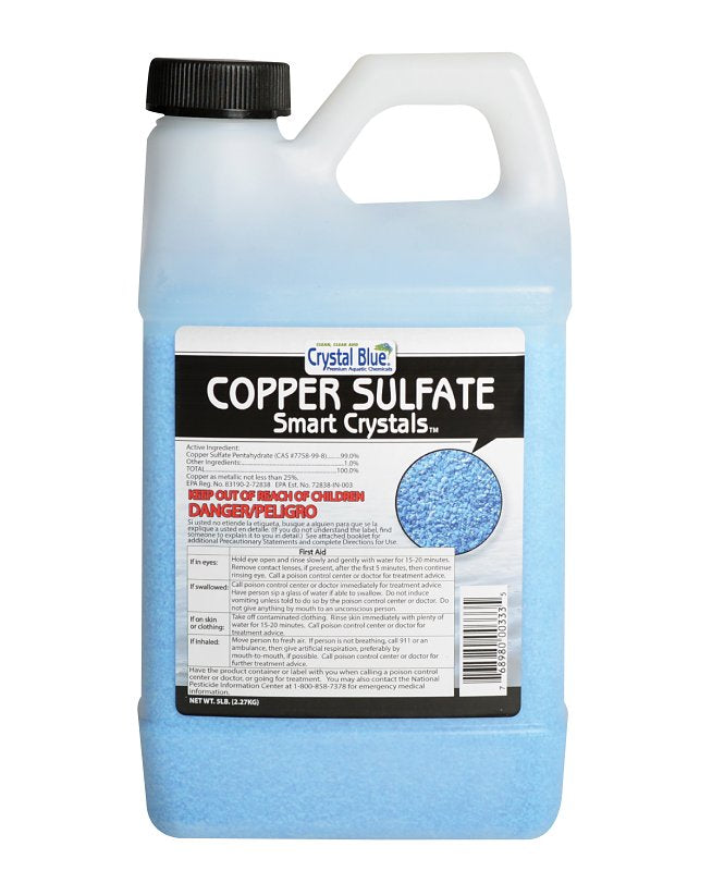 SANCO INDUSTRIES Crystal Blue 00333 Pond Algae Control, Substance, Blue, 5 lb