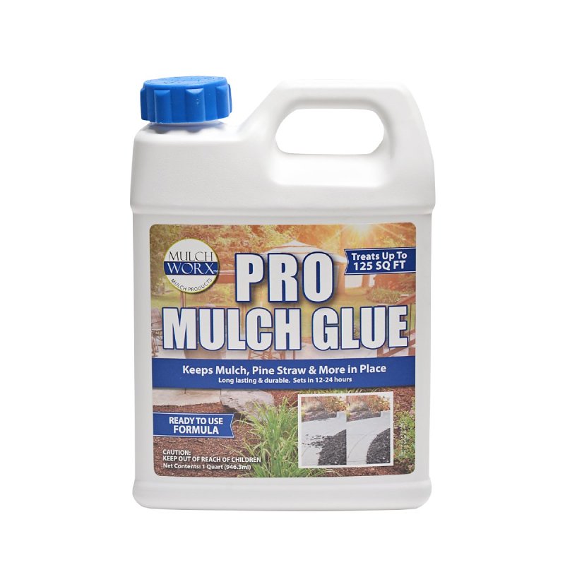 MULCH WORX Mulch Worx 60051 Pro Mulch Glue, Ready To Use, White LAWN & GARDEN MULCH WORX