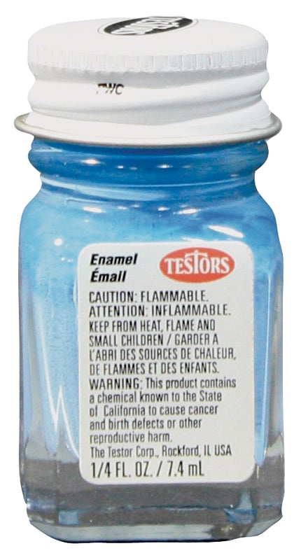 TESTORS Testors 1108TT Craft Paint, Gloss, Light Blue, 0.25 oz, Bottle PAINT TESTORS