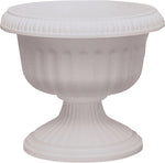 SOUTHERN PATIO Southern Patio UR1212WH Urn Planter, 10-1/2 in H, 11.88 in W, 11.88 in D, Plastic, White LAWN & GARDEN SOUTHERN PATIO