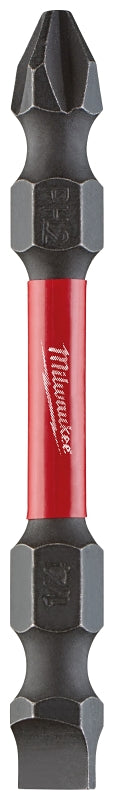 MILWAUKEE Milwaukee SHOCKWAVE 48-32-4310 Power Bit, #2, #10 Drive, Phillips, Slotted Drive, 1/4 in Shank, Hex Shank, S2 Steel