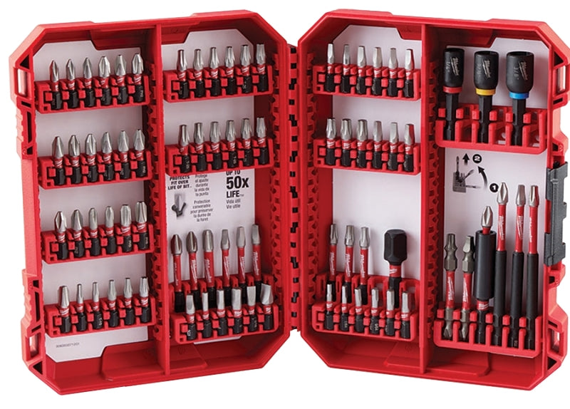 MILWAUKEE Milwaukee SHOCKWAVE Impact Duty 48-32-4094 Driver Bit Set, 80-Piece, All-Purpose, Steel