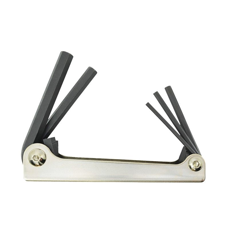 BONDHUS CORPORATION Bondhus 14585 Hex Key Fold Up Tool, 5-Piece, Protanium Steel, ProGuard, Specifications: SAE Measurement