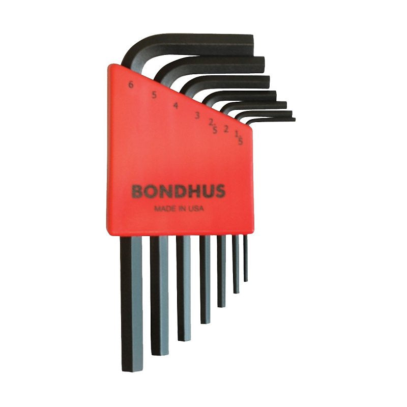 BONDHUS CORPORATION HEX L-KEY SET SHORTARM 1.5-6MM