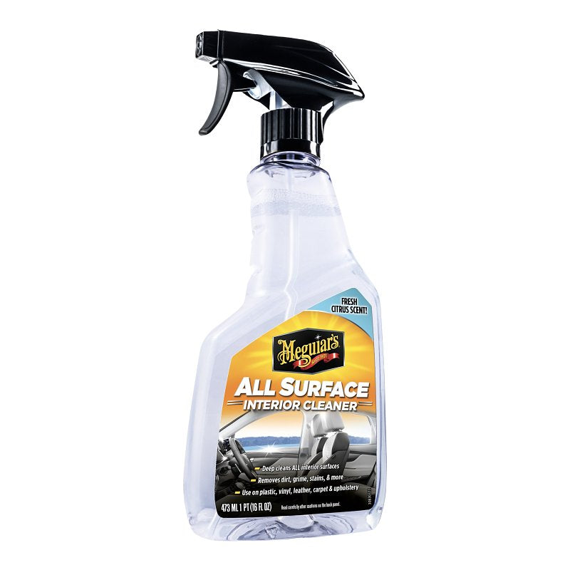 MEGUIAR'S Meguiar's G240616 All Surface Interior Cleaner, 16 oz Bottle, Liquid, Citrus AUTOMOTIVE MEGUIAR'S
