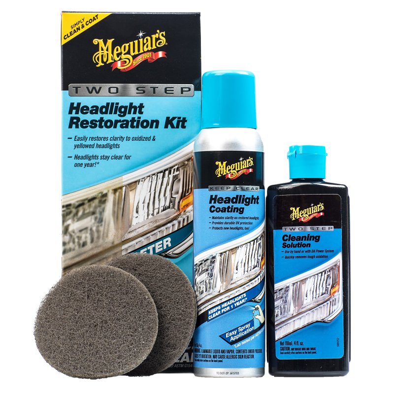 MEGUIAR'S Meguiar's G2970 Headlight Restoration Kit, 4 fl-oz, Liquid