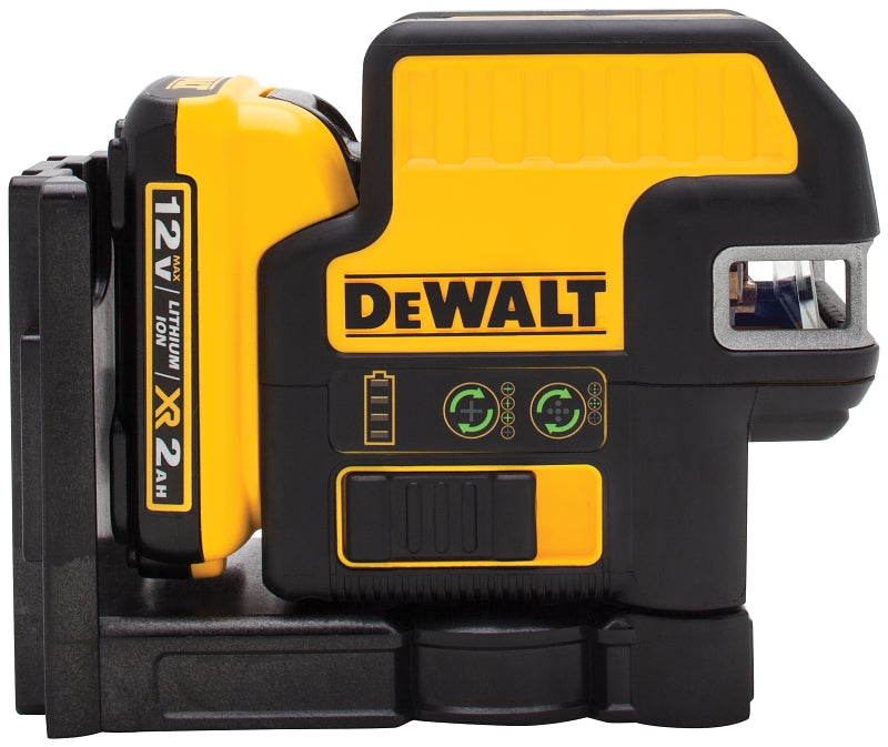 BLACK & DECKER DEWALT DW0825LG-QU Laser Level, 165 ft, +/-1/8 in at 30 ft Accuracy, Green Laser