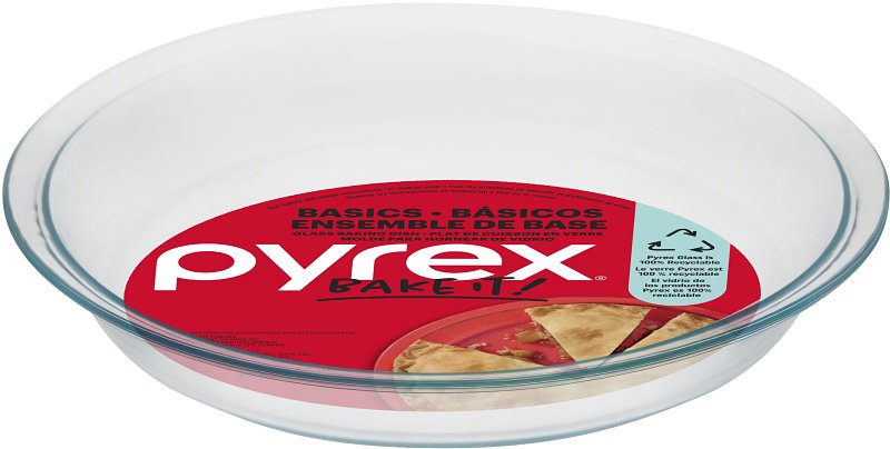PYREX PIE PLATE GLASS CLR 9X1-1/4IN HOUSEWARES PYREX