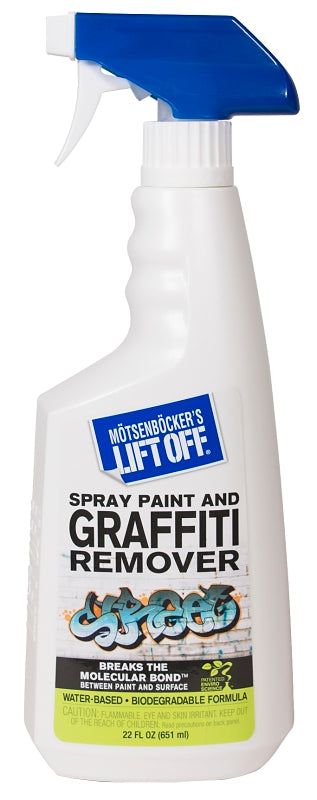 MOTSENBOCKER'S LIFT OFF Motsenbocker's Lift Off 411-01 Graffiti Remover, Liquid, Mild, Clear, 22 oz, Bottle