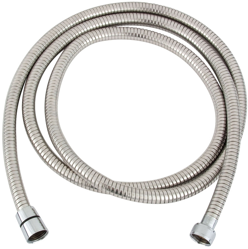 WHEDON PRODUCTS Whedon AF206C Series Shower Hose, Chrome Plated, For: Hand Shower Brackets, 1/2 in Connection, 78 to 100 in L Hose