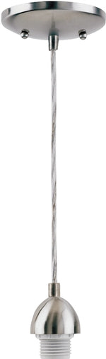 WESTINGHOUSE Westinghouse 7028400 Mini Pendant Light Fixture, 1-Lamp, Incandescent Lamp, Brushed Nickel Fixture ELECTRICAL WESTINGHOUSE