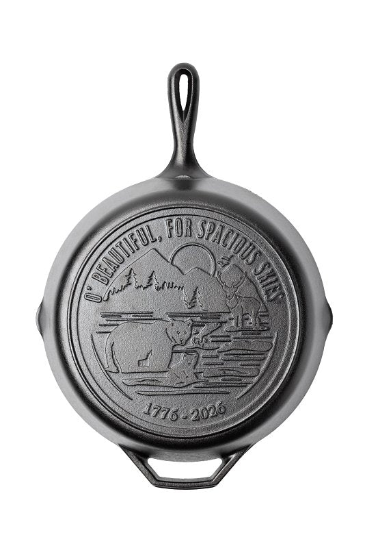 LODGE MFG Lodge L10SKA250 Seasoned Skillet, 12 in Dia, Cast Iron, Non-Stick: Yes, Dishwasher Safe: No