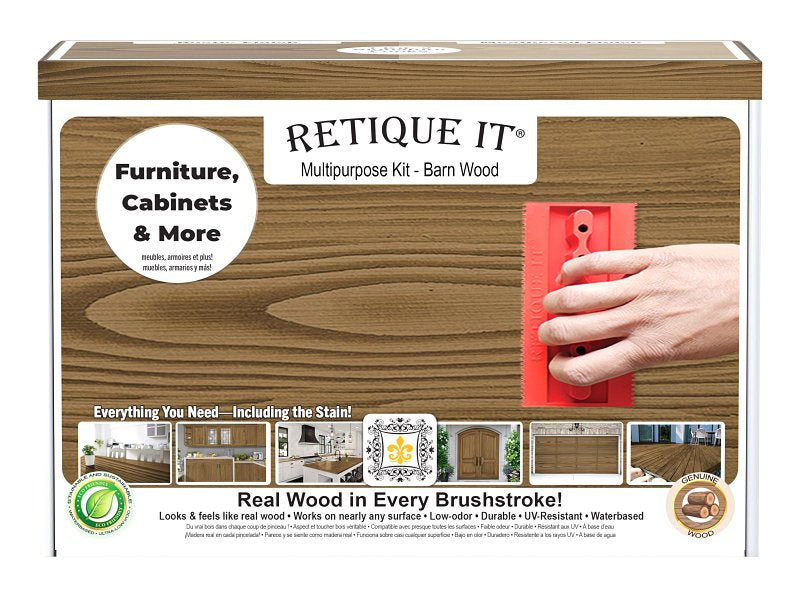 DECOART LLC Retique It RQ-WNK16-BARN-1B Multi-Purpose Wood'n Kit, Matte, Barn Wood
