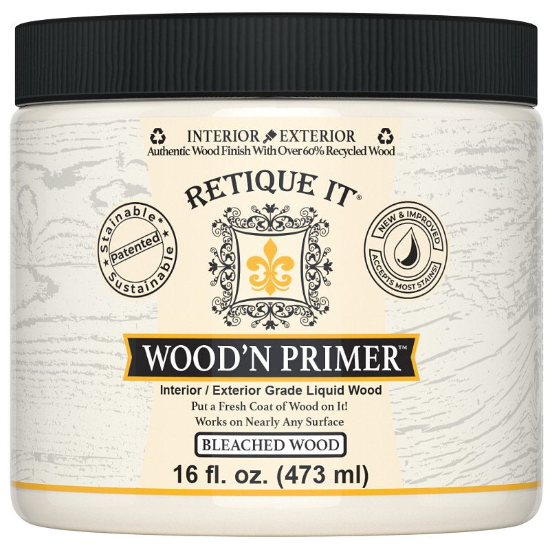 DECOART LLC Retique It Wood'n RQ-WNP16-BLCH-R10 Primer, Bleached Wood, 16 oz