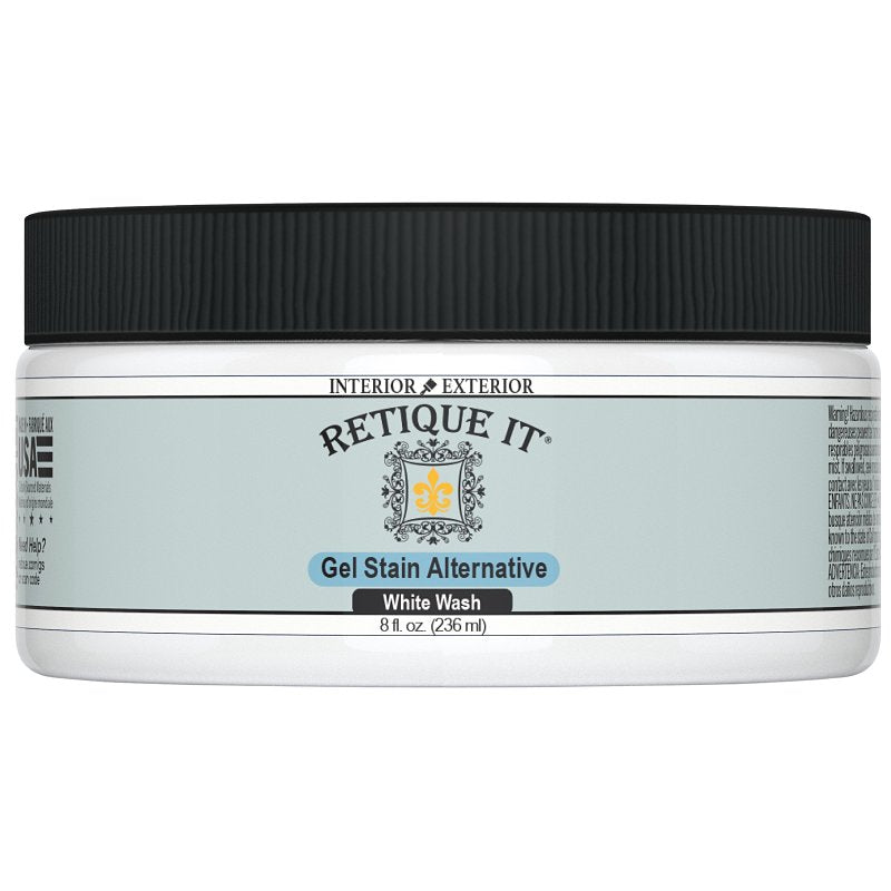 DECOART LLC Retique It RQ-GS08-WWSH-R8 Stain Alternative, White Wash, Gel, 8 oz