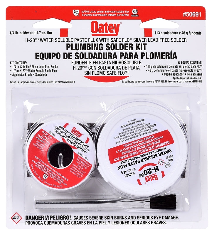 OATEY Oatey H-20-5 Series 50691 Professional Grade Flux Solder Kit