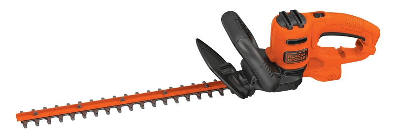 BLACK & DECKER LAWN Black+Decker BEHT200 Electric Hedge Trimmer, 3.5 A, 120 V, 5/8 in Cutting Capacity, 18 in Blade, Wrap-Around Handle OUTDOOR LIVING & POWER EQUIPMENT BLACK & DECKER LAWN