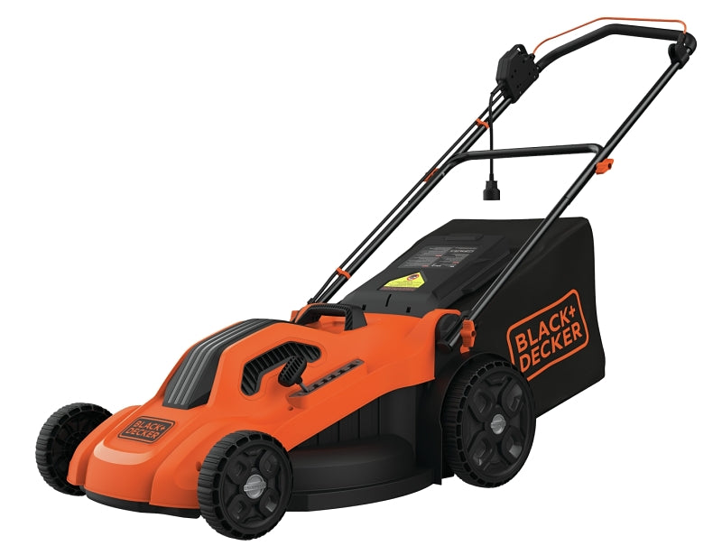 BLACK & DECKER LAWN Black+Decker BEMW213 Electric Lawn Mower, 13 A, 120 V, 20 in W Cutting, Winged Blade, 20 in L Cord