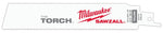 MILWAUKEE Milwaukee TORCH 48-01-2782 Reciprocating Saw Blade, 1 in W, 6 in L, 14 TPI, Bi-Metal Cutting Edge TOOLS MILWAUKEE