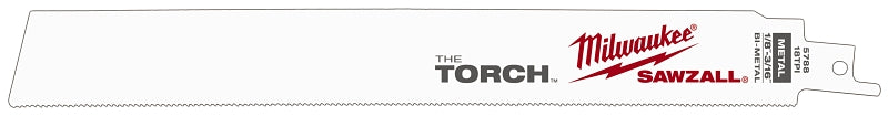 MILWAUKEE Milwaukee The Torch SAWZALL 48-01-2788 Reciprocating Saw Blade, 1 in W, 9 in L, 18 TPI, HSS Cutting Edge TOOLS MILWAUKEE