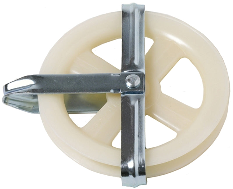 TW EVANS CORDAGE Wellington 7085/7095 Rust-Proof Clothesline Pulley, 5 in OD, Polypropylene HARDWARE & FARM SUPPLIES TW EVANS CORDAGE