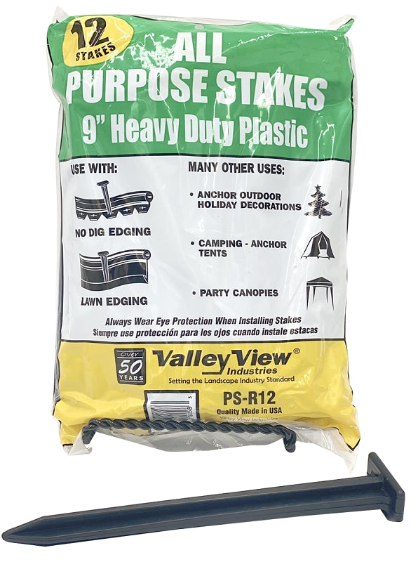 DEWITT DeWitt PS-R12 Stake, 9 in L, Polyethylene