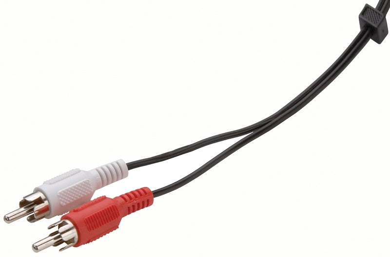 ZENITH Zenith AC1006SB Stereo Cable, Black Sheath, 6 ft L