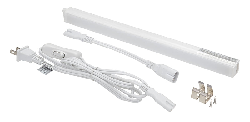 WESTEK Westek Citro2 Series CTRO2-L12W Plug-In Under Cabinet Strip Light, 120 VAC, LED Lamp, 300 Lumens, White Fixture ELECTRICAL WESTEK