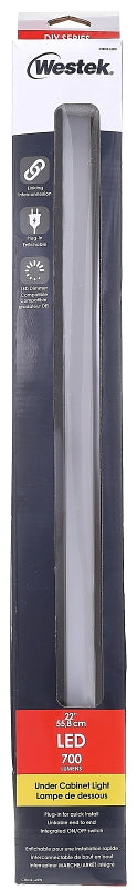 WESTEK Westek Citro2 CTRO2-L22W Under Cabinet Light, 120 VAC, 9.5 W, LED Lamp, 700 Lumens, 3000 K Color Temp ELECTRICAL WESTEK