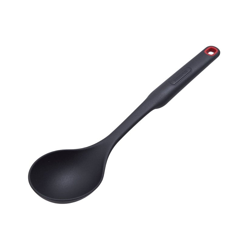 LIFETIME BRANDS Farberware 5211658 Solid Basting Spoon, 13-1/2 in OAL, Nylon, Black