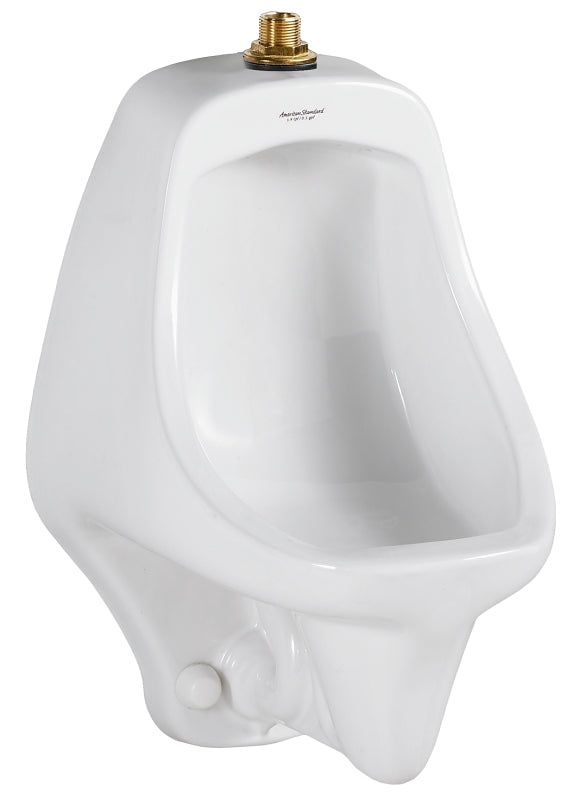 AMERICAN STANDARD American Standard Allbrook Series 6550.001.020 Urinal, 0.5 to 1 gpf, Vitreous China, White, Wall Mounting, ADA Compliant