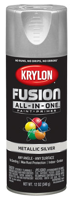 KRYLON Krylon K02773007 Spray Paint, Metallic, Silver, 12 oz, Can PAINT KRYLON