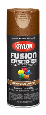KRYLON Krylon K02786007 Spray Paint, Hammered, Copper, 12 oz, Can