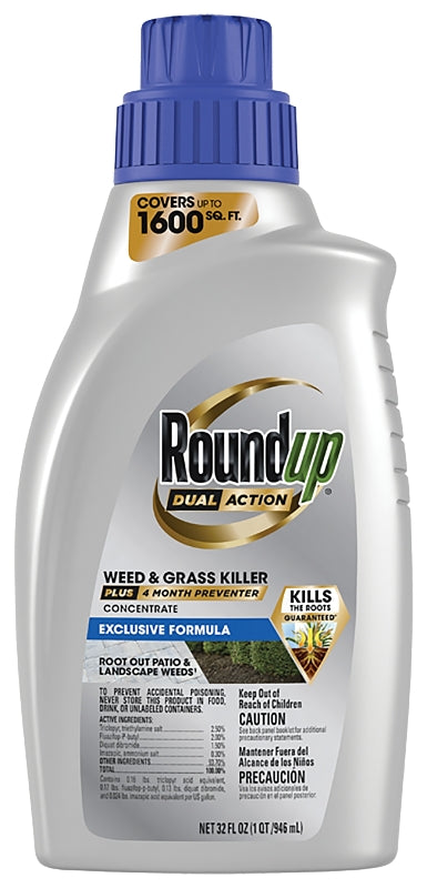 ROUNDUP Roundup 5376906 Concentrated Weed and Grass Killer, Liquid, 32 oz