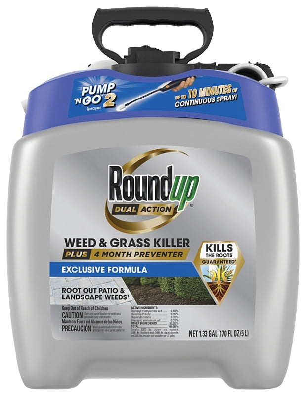 ROUNDUP Roundup 5377504 Ready-to-Use Weed and Grass Killer, Liquid, 1.33 gal LAWN & GARDEN ROUNDUP