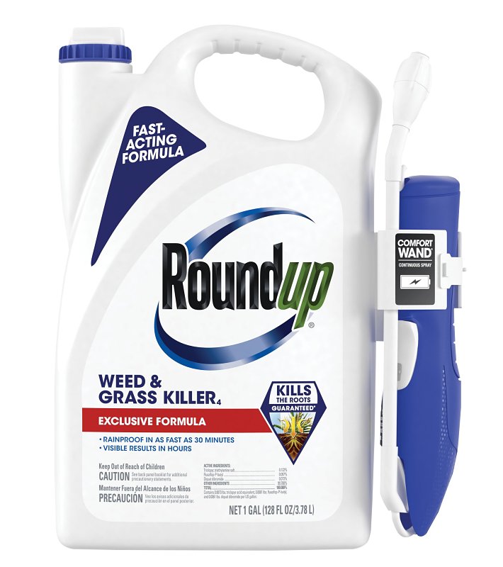 ROUNDUP Roundup 5375404 Weed and Grass Killer, Liquid, 1 gal Bottle LAWN & GARDEN ROUNDUP