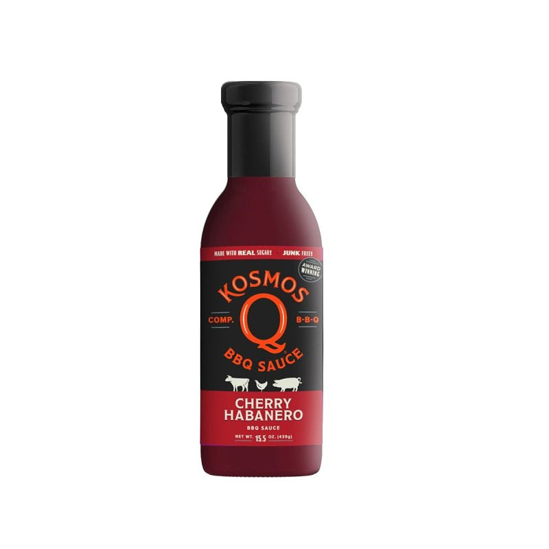 KOSMOS Q Kosmos Q KOS-CHRRYHAB-15X1 BBQ Sauce, Cherry Habanero, 15.5 oz Bottle