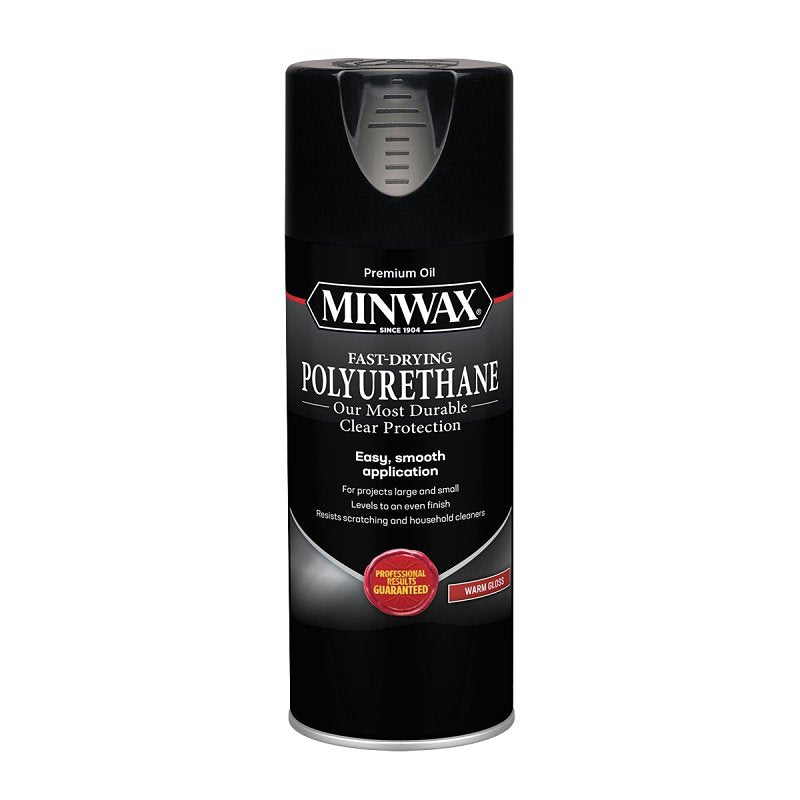 MINWAX Minwax 33050000 Polyurethane, Gloss, Liquid, Warm, 11.5 oz Aerosol Can PAINT MINWAX