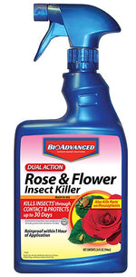 BIOADVANCED BioAdvanced 502570B Rose and Flower Insect Killer, Liquid, Spray Application, Indoor, Outdoor, 24 oz Bottle LAWN & GARDEN BIOADVANCED