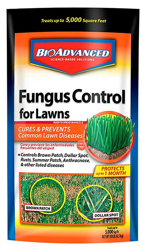 BIOADVANCED BioAdvanced PLT-701230F Fungus Control, Granular, Characteristic, Gray/Tan, 10 lb