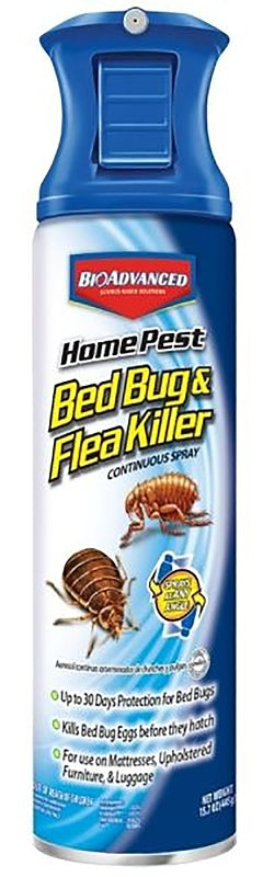 BIOADVANCED BayerAdvanced 701320A Bed Bug and Flea Killer, Liquid, Spray Application, 15 oz LAWN & GARDEN BIOADVANCED