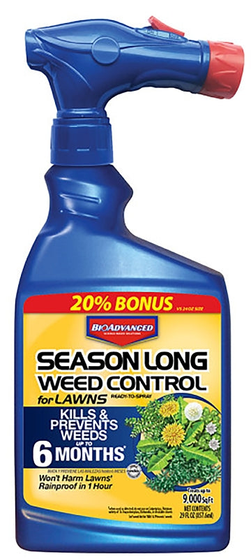 BIOADVANCED BioAdvanced 704040B Weed Control, Liquid, White, Spray Application, 24 fl-oz