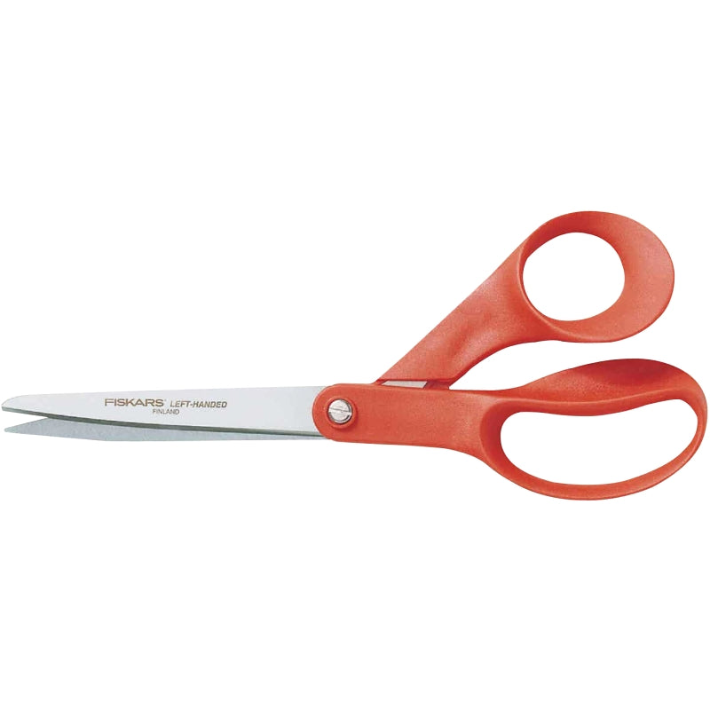 FISKARS Fiskars 194500-1009 Multi-Purpose Scissor, 8-13/32 in OAL, 3-5/8 in L Cut, Stainless Steel Blade, Bent, Ergonomic Handle HOUSEWARES FISKARS