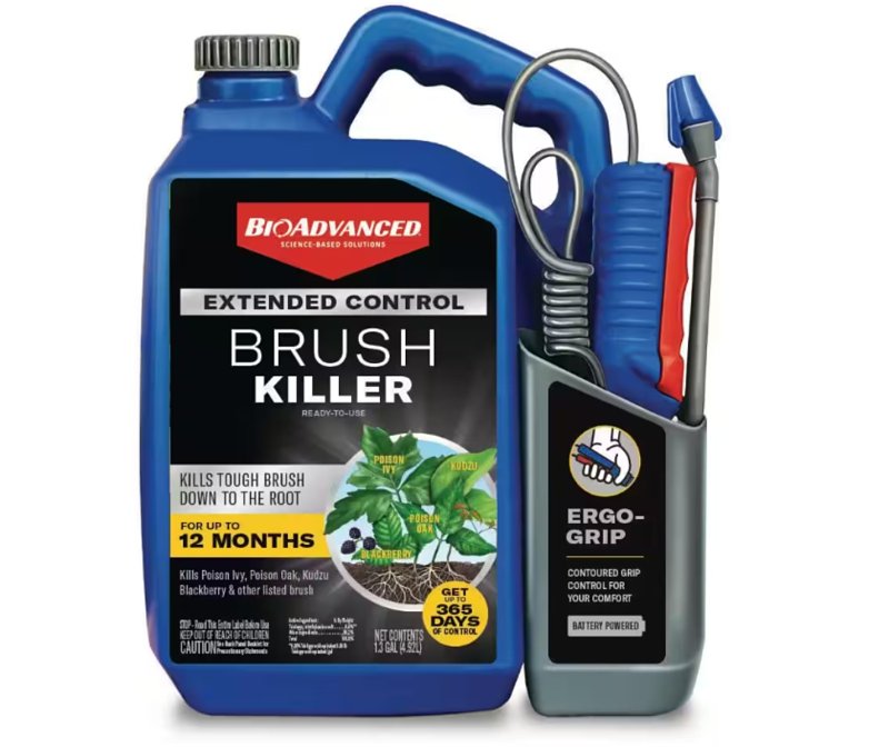 BIOADVANCED BioAdvanced 800620A Extended Control Brush Killer, Liquid, Clear, 1.3 gal Bottle